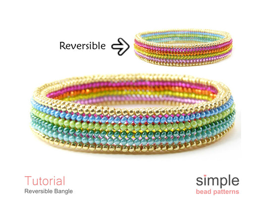 Reversible Bangle Bracelet Beading Pattern