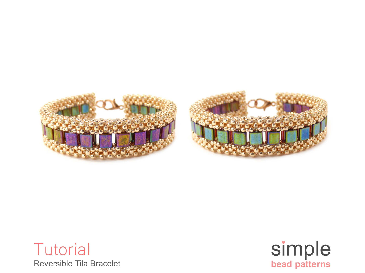 Reversible Tila Bracelet Beading Pattern