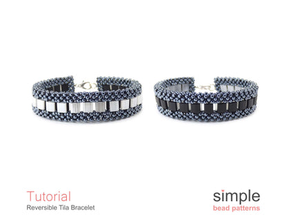 Reversible Tila Bracelet Beading Pattern