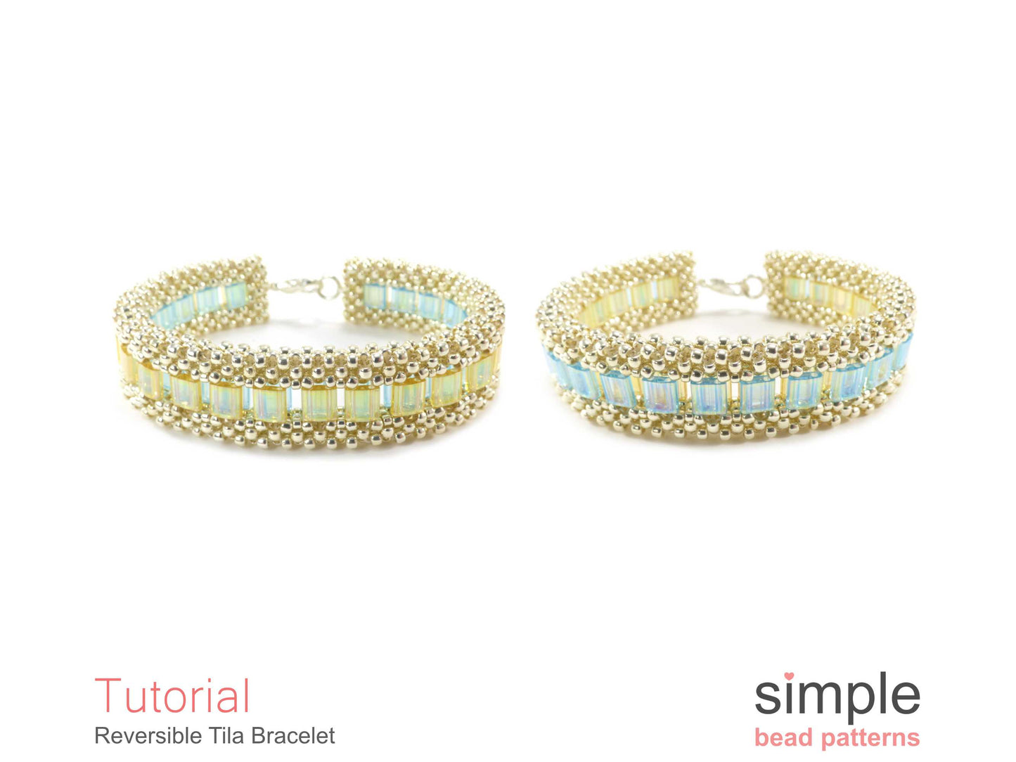 Reversible Tila Bracelet Beading Pattern