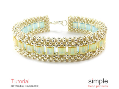 Reversible Tila Bracelet Beading Pattern