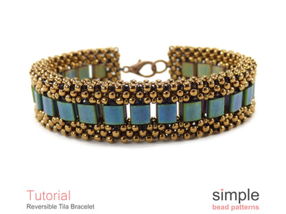 Reversible Tila Bracelet Beading Pattern