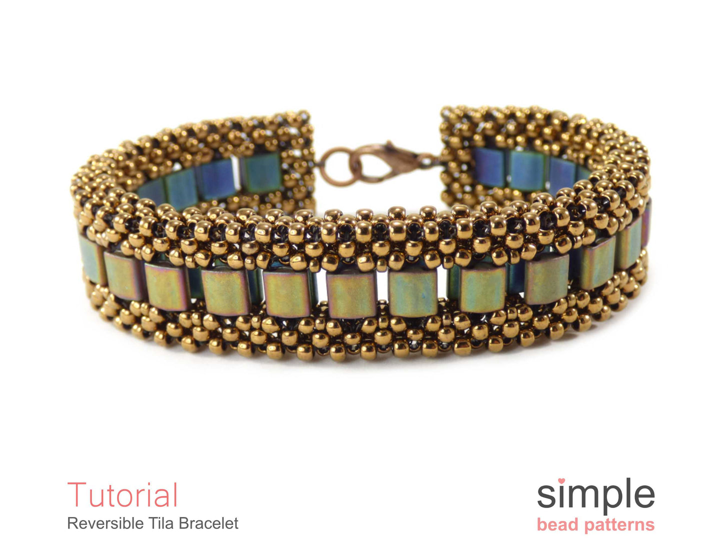 Reversible Tila Bracelet Beading Pattern