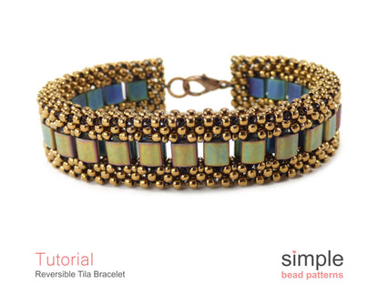 Reversible Tila Bracelet Beading Pattern