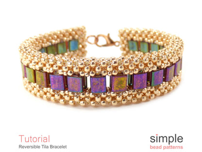 Reversible Tila Bracelet Beading Pattern