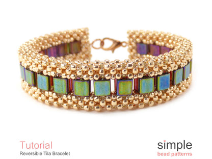 Reversible Tila Bracelet Beading Pattern