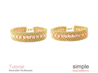 Reversible Tila Bracelet Beading Pattern