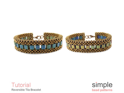 Reversible Tila Bracelet Beading Pattern