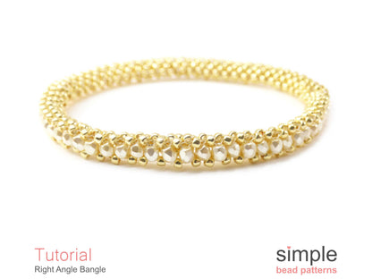Right Angle Bangle Bracelet Beading Pattern