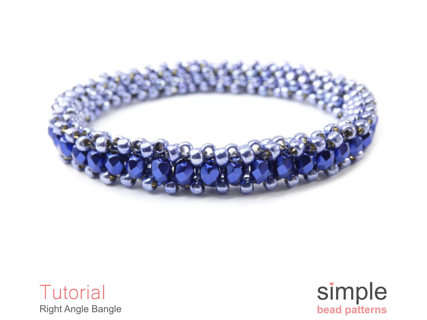 Right Angle Bangle Bracelet Beading Pattern