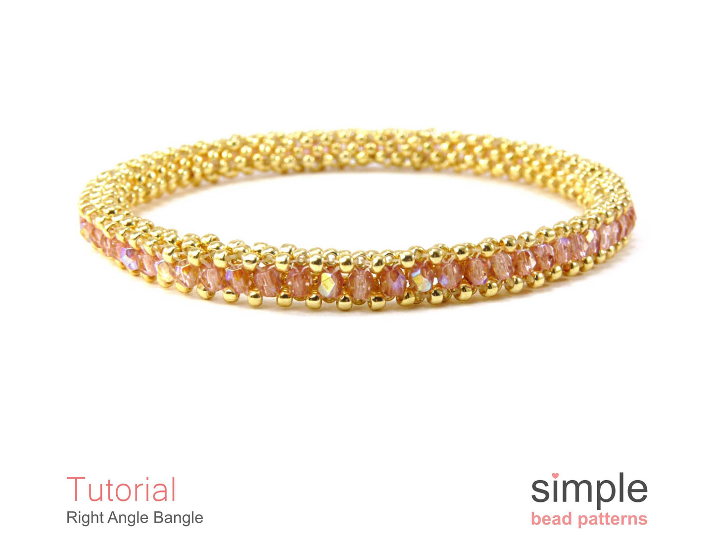 Right Angle Bangle Bracelet Beading Pattern