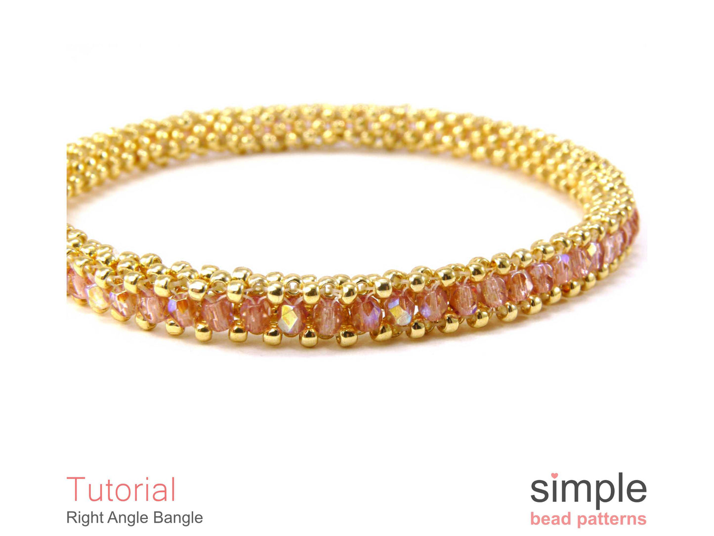 Right Angle Bangle Bracelet Beading Pattern