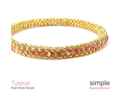 Right Angle Bangle Bracelet Beading Pattern