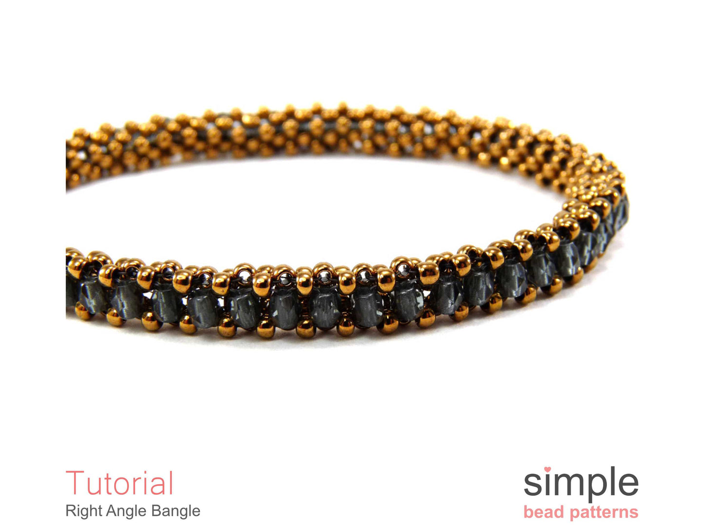 Right Angle Bangle Bracelet Beading Pattern