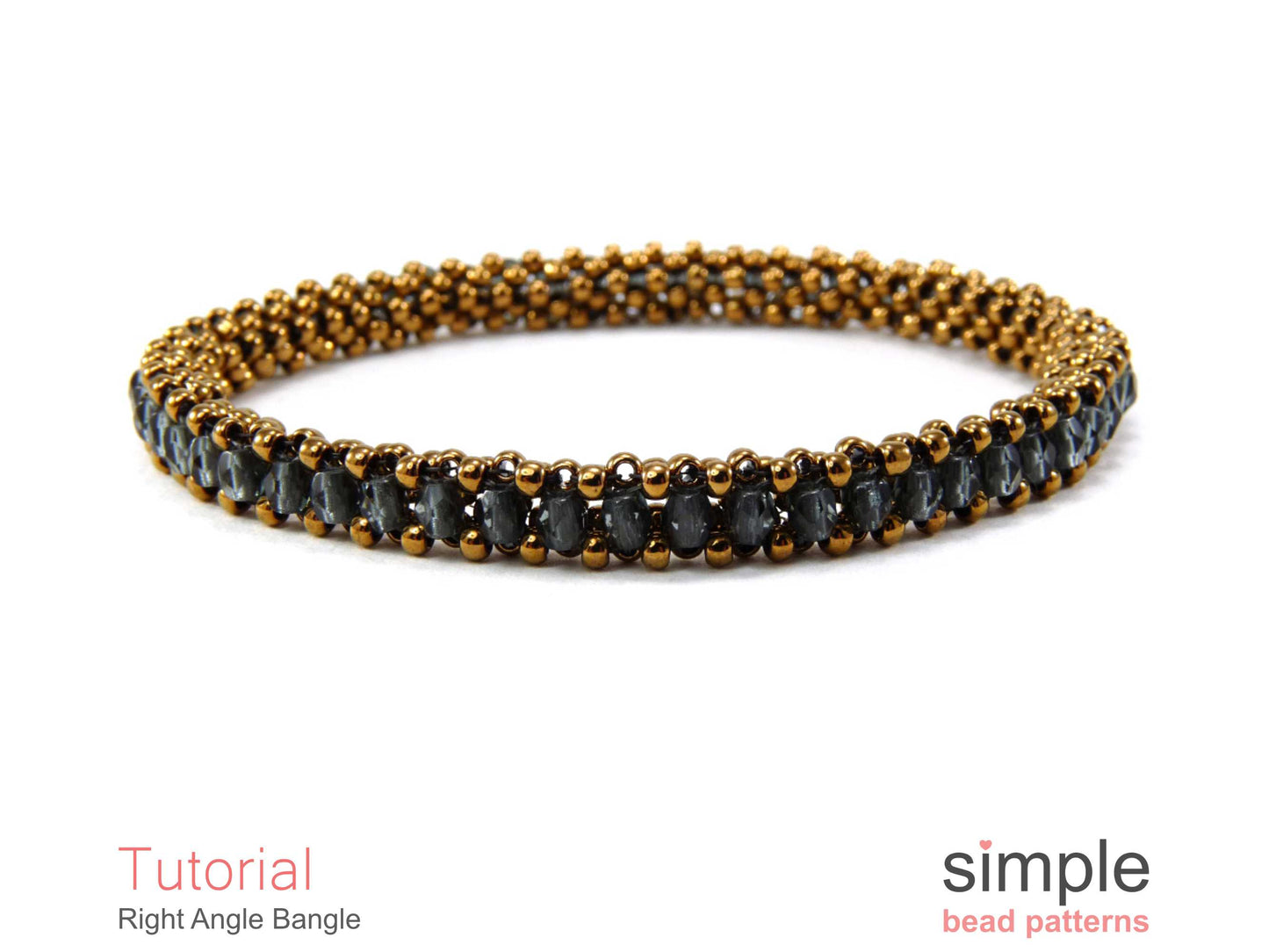 Right Angle Bangle Bracelet Beading Pattern