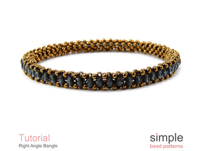 Right Angle Bangle Bracelet Beading Pattern