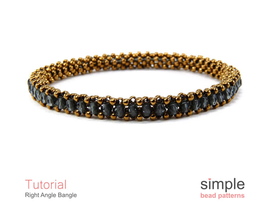 Right Angle Bangle Bracelet Beading Pattern