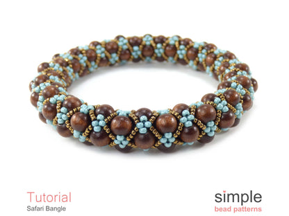 Safari Bangle Bracelet Beading Pattern