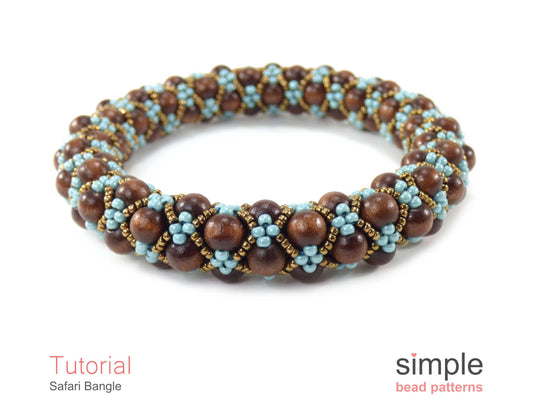 Safari Bangle Bracelet Beading Pattern