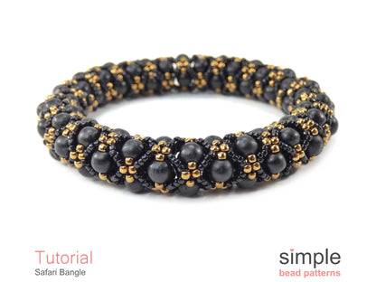 Safari Bangle Bracelet Beading Pattern