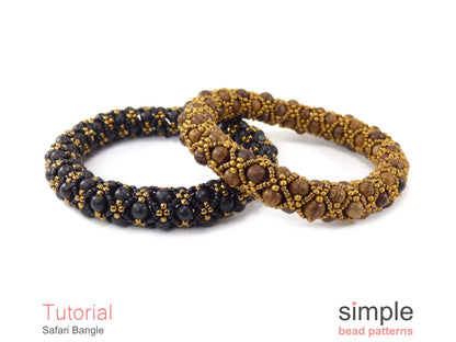 Safari Bangle Bracelet Beading Pattern
