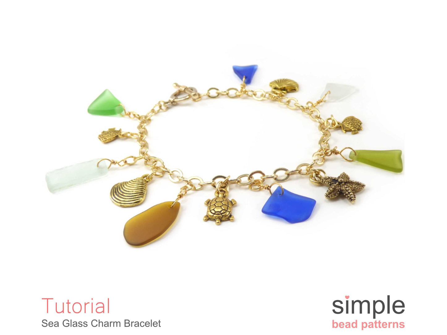 Sea Glass Charm Bracelet Tutorial