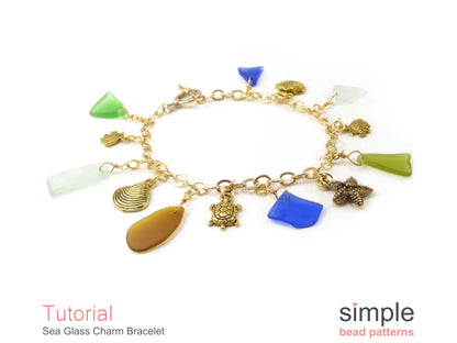Sea Glass Charm Bracelet Tutorial