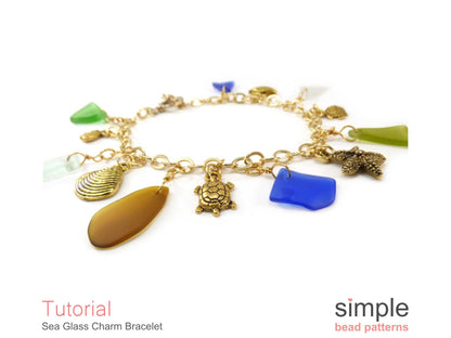 Sea Glass Charm Bracelet Tutorial