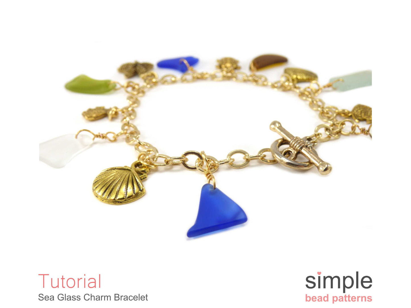 Sea Glass Charm Bracelet Tutorial