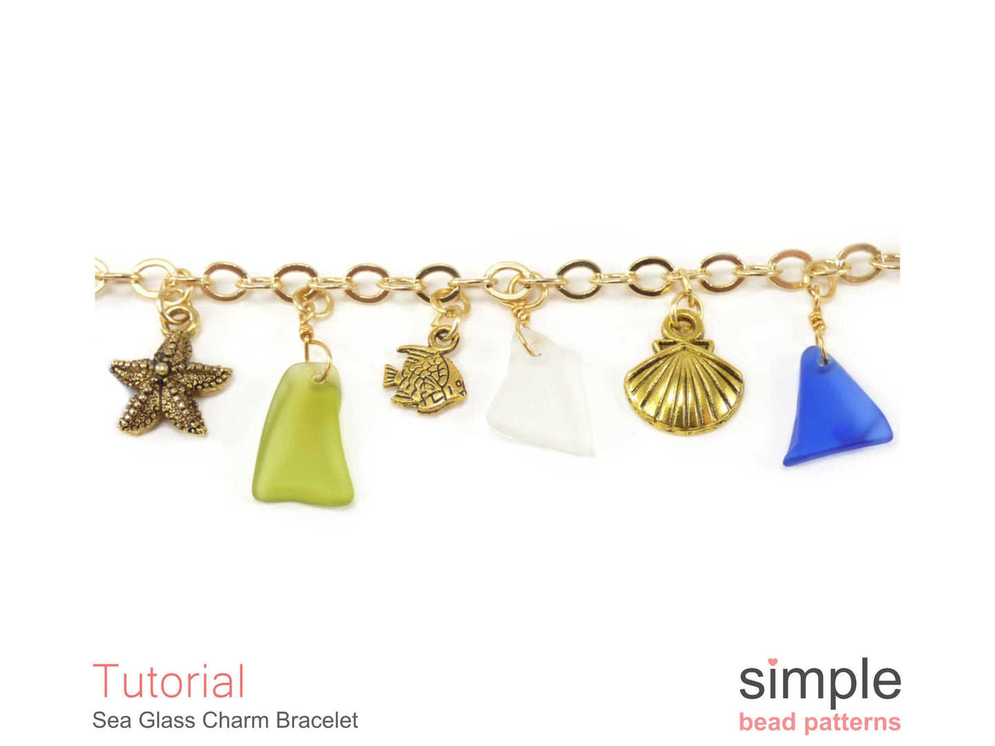 Sea Glass Charm Bracelet Tutorial