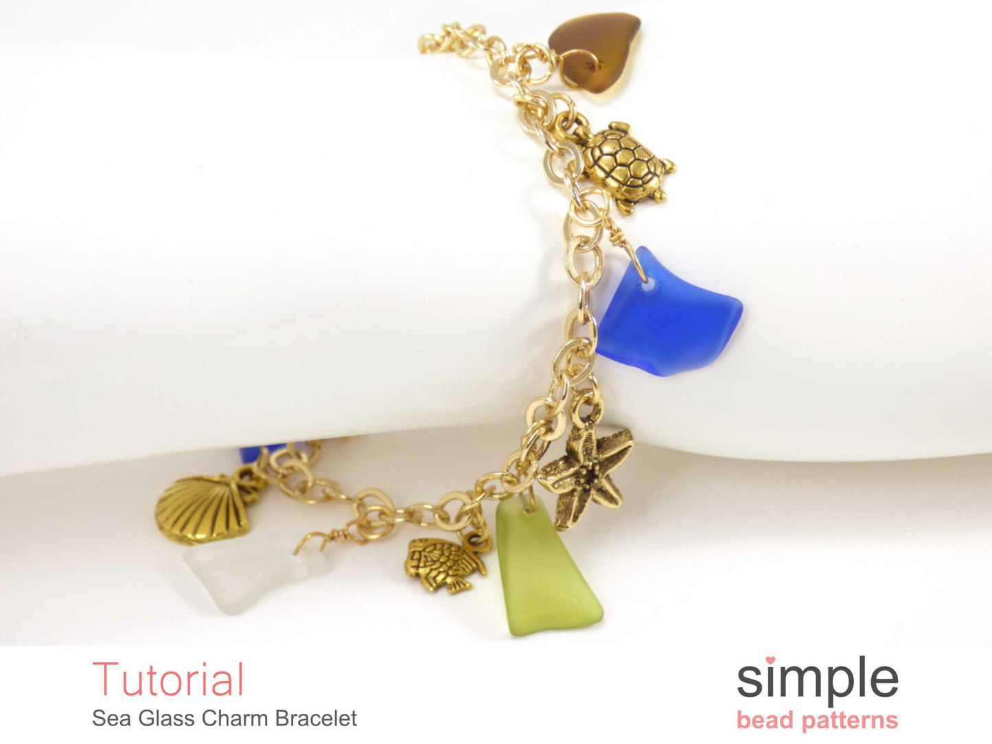 Sea Glass Charm Bracelet Tutorial