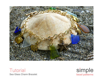 Sea Glass Charm Bracelet Tutorial