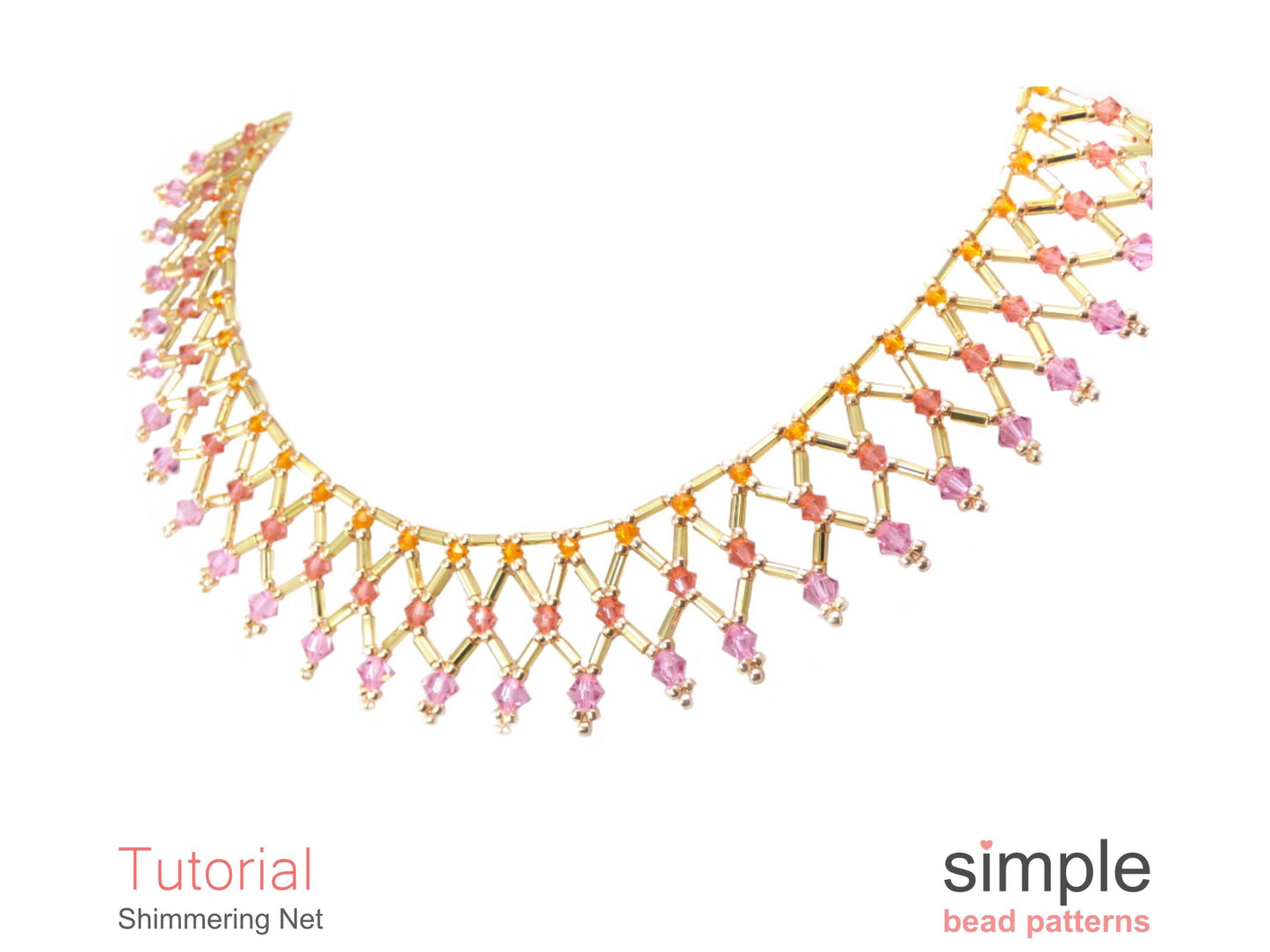 Shimmering Net Necklace Beading Pattern