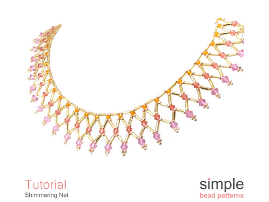 Shimmering Net Necklace Beading Pattern