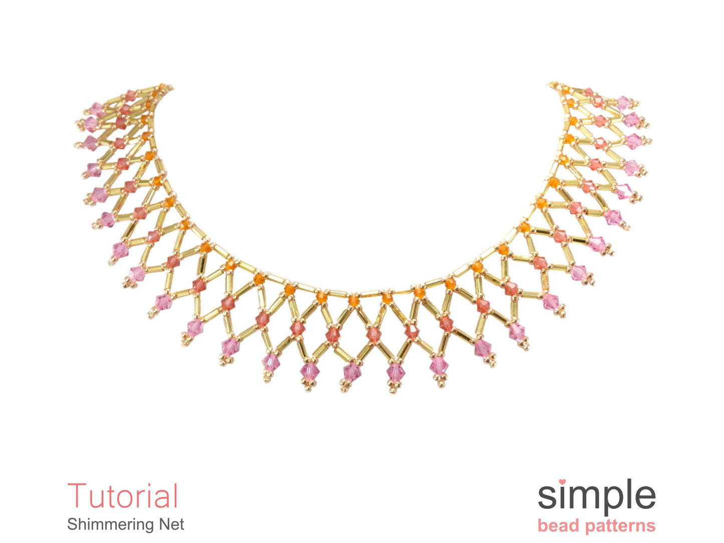 Shimmering Net Necklace Beading Pattern