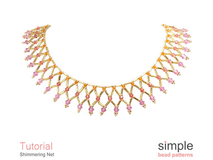 Shimmering Net Necklace Beading Pattern