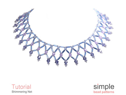 Shimmering Net Necklace Beading Pattern