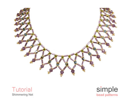Shimmering Net Necklace Beading Pattern
