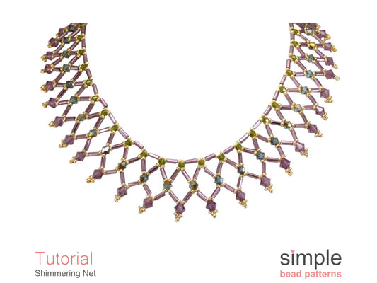 Shimmering Net Necklace Beading Pattern