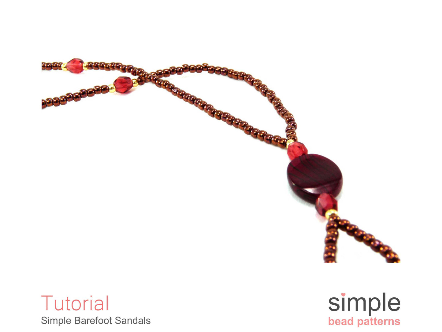 Simple Barefoot Sandals Beading Pattern