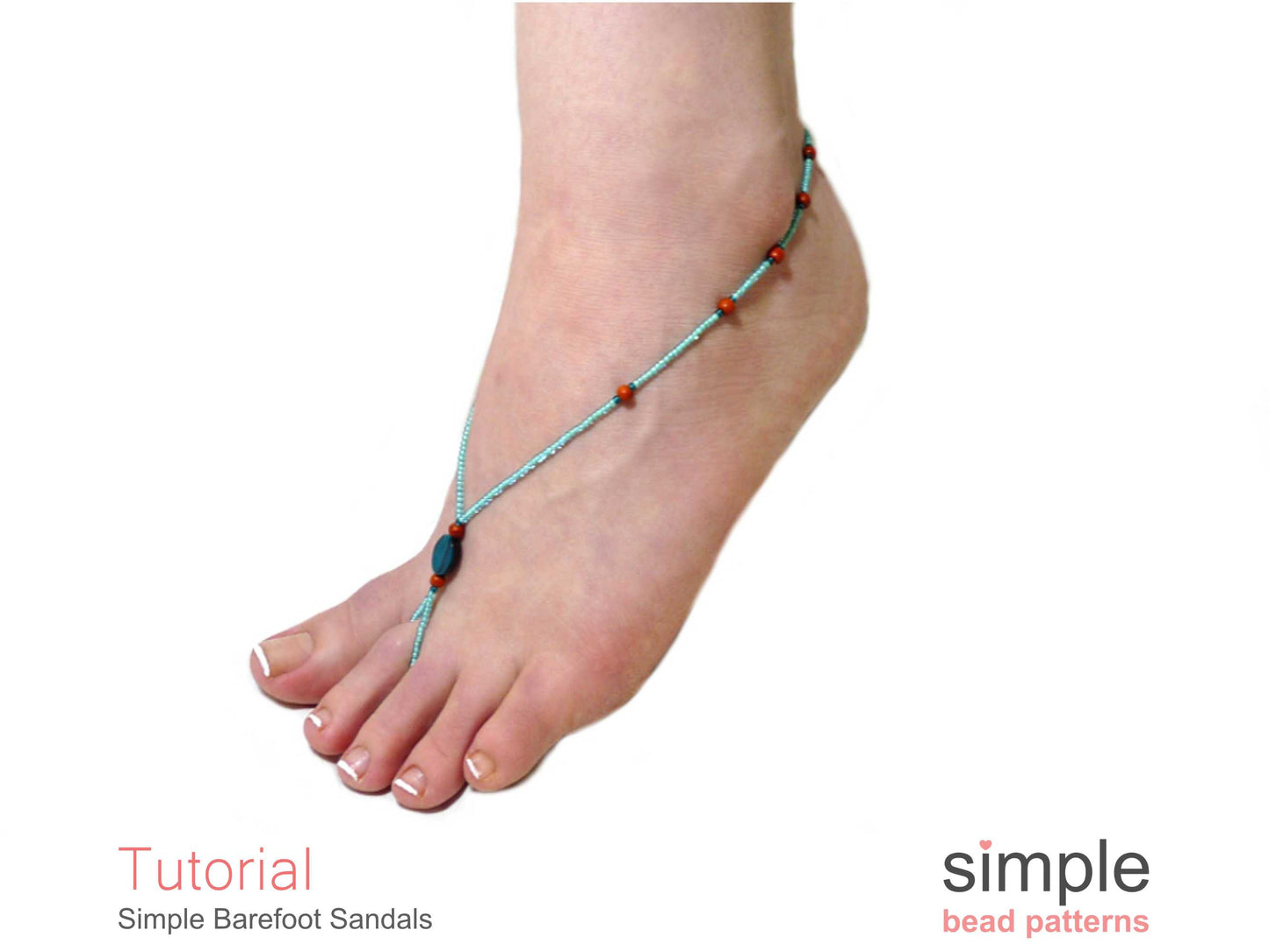 Simple Barefoot Sandals Beading Pattern