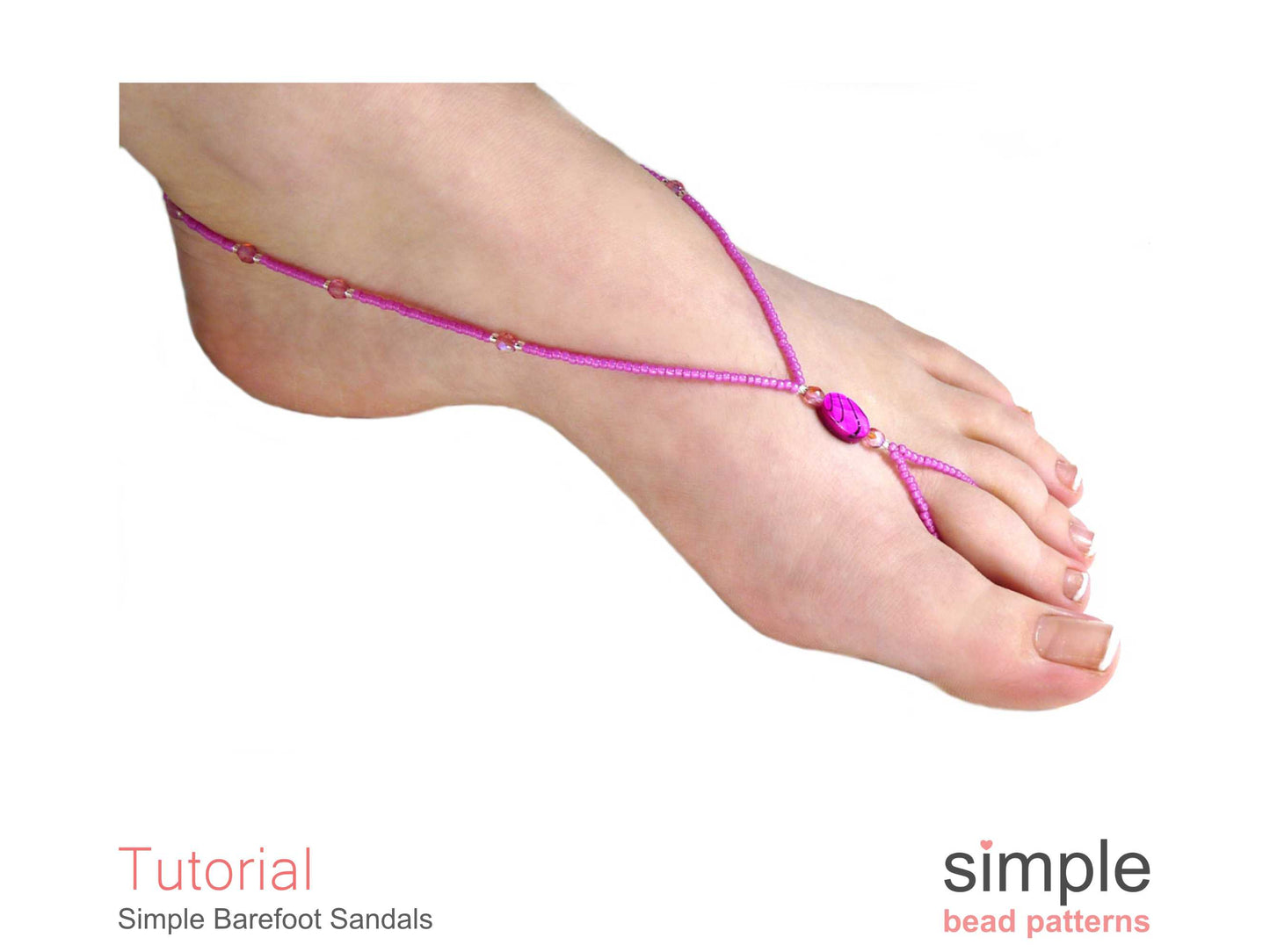Simple Barefoot Sandals Beading Pattern