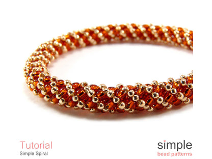 Simple Spiral Bracelet & Necklace Beading Pattern