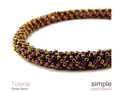 Simple Spiral Bracelet & Necklace Beading Pattern