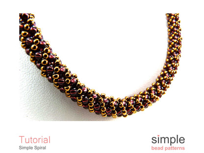Simple Spiral Bracelet & Necklace Beading Pattern