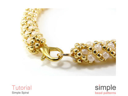 Simple Spiral Bracelet & Necklace Beading Pattern