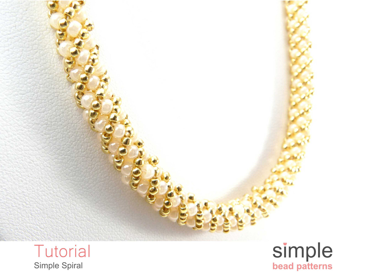 Simple Spiral Bracelet & Necklace Beading Pattern