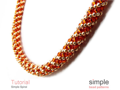 Simple Spiral Bracelet & Necklace Beading Pattern