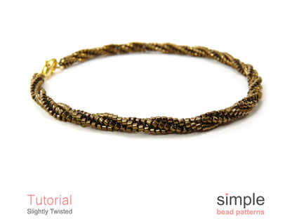 Slightly Twisted Bracelet & Necklace Beading Pattern