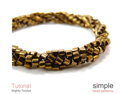 Slightly Twisted Bracelet & Necklace Beading Pattern